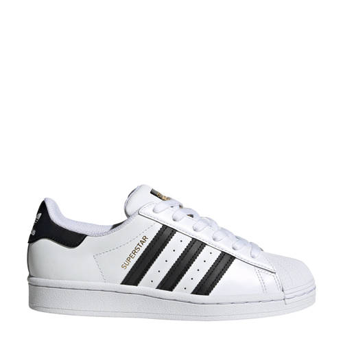 adidas Originals Superstar J sneakers wit/zwart Jongens/Meisjes Leer 
