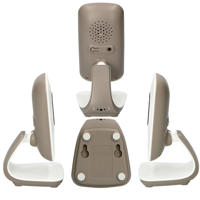 thumbnail: Alecto DVM-71+DVM-71C babyfoon met 2 camera's en 2.4" kleurenscherm, wit/taupe