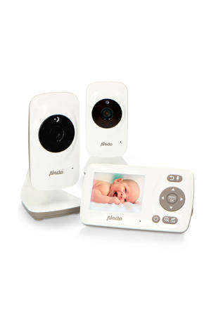 DVM-71+DVM-71C babyfoon met 2 camera's en 2.4" kleurenscherm, wit/taupe
