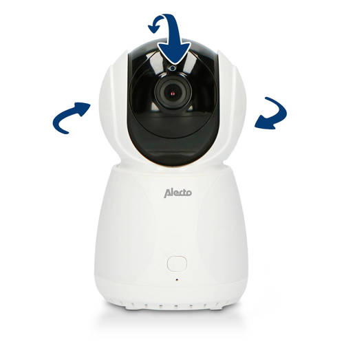 Alecto DBV-2700 LUX babyfoon met camera en 5' kleurenscherm wit