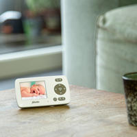 thumbnail: Alecto DVM-71 babyfoon met camera en 2.4" kleurenscherm, wit/taupe
