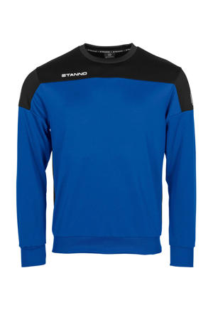 Junior  voetbalsweater blauw/zwart