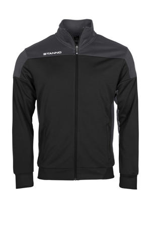Junior voetbaljack zwart/antraciet