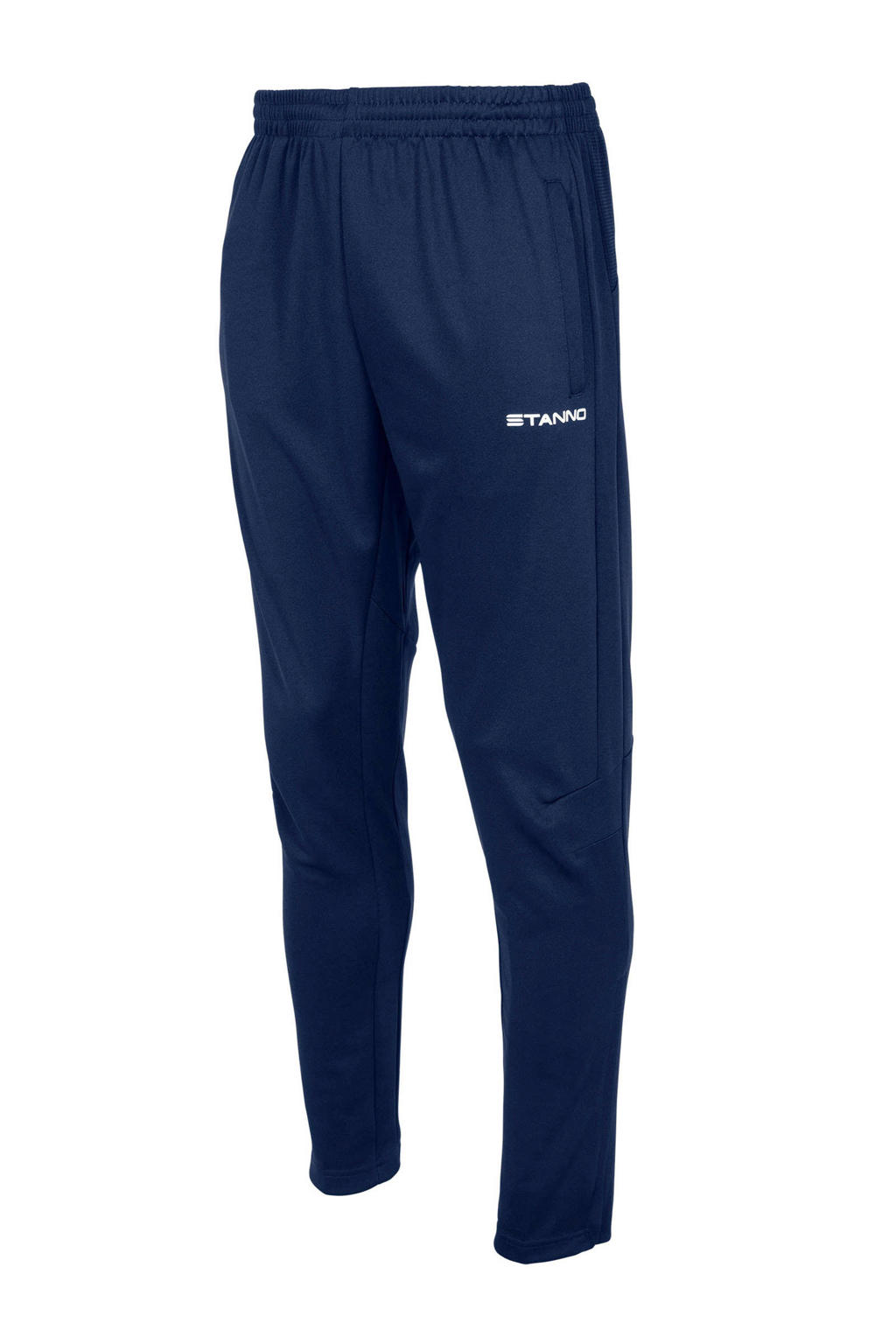 Donkerblauwe jongens Stanno Senior trainingsbroek van polyester met regular fit, elastische tailleband met koord en effen