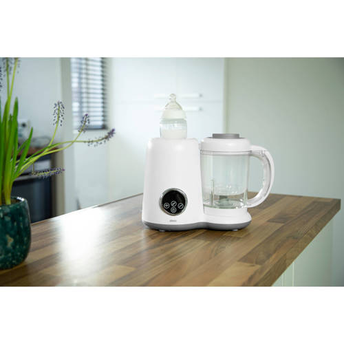 Alecto 5 in 1 gezonde babyvoeding foodprocessor Blender stomer Wit