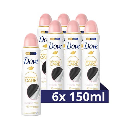 Dove Advanced Care Invisible Care anti-transpirant deodorant spray - 6 x 150 ml