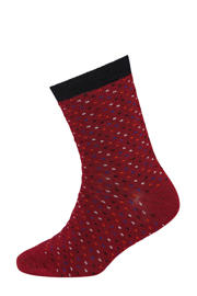thumbnail: Apollo sokken met all-over print - set van 10 rood