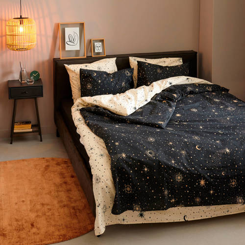 Wehkamp Home katoenen dekbedovertrek 1 persoons (140x220 cm) Wit Sterren
