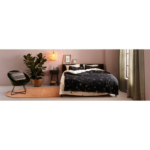 Wehkamp Home katoenen dekbedovertrek 1 persoons (140x220 cm) Wit Sterren