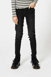 thumbnail: Zwarte meisjes America Today skinny jeans Kimmy black van stretchdenim met regular waist, ritssluiting en effen