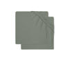 Jollein katoenen jersey ledikant hoeslaken 60x120cm - Ash green (set van 2)