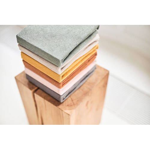 Jollein badstoffen aankleedkussenhoes 50x70cm green Groen Effen