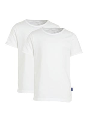 T-shirt - set van 2 wit