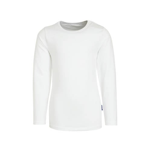 Claesen's longsleeve wit T-shirt Jongens Stretchkatoen Ronde hals Effen - maat 104/110 afbeelding