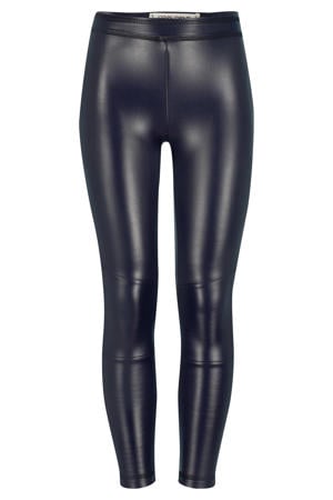 imitatieleren legging Paris donkerblauw
