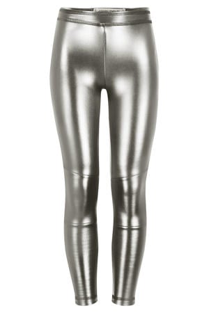 imitatieleren legging Paris metalic zilver