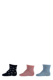 thumbnail: Apollo sokken - set van 6 zwart/grijs/blauw/roze