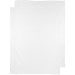 baby ledikantlaken - 100x150 cm Uni wit (set van 2)
