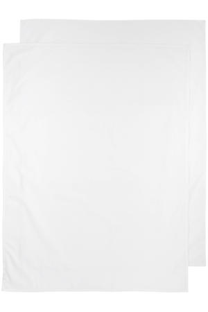 baby ledikantlaken - 100x150 cm Uni wit (set van 2)