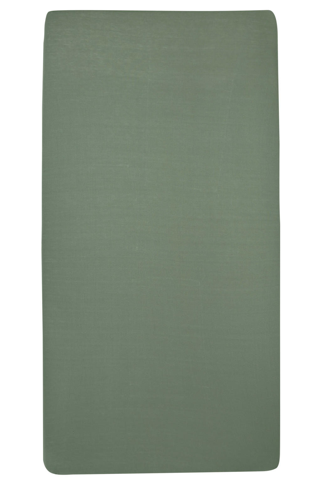 Meyco katoenen jersey hoeslaken wieg 50x90 cm forest green