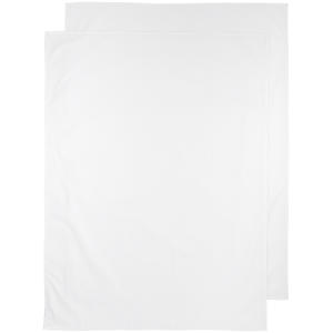 baby wieglaken - 75x100 cm Uni wit (set van 2)