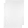 Meyco baby wieglaken - 75x100 cm Uni wit (set van 2)