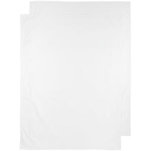 baby wieglaken - set van 2 75x100 cm Uni wit