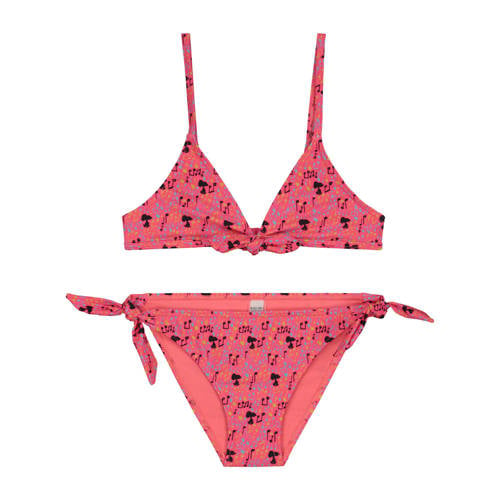 Shiwi triangel bikini Snoopy roze/zwart Meisjes Polyamide All over print