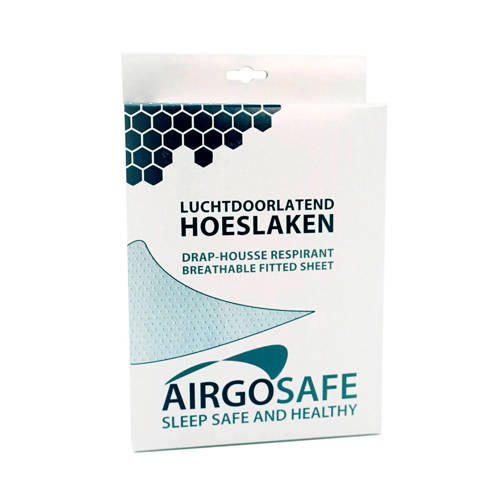 ABZ Polyether ledikant hoeslaken Airgosafe 60x120 cm Wit