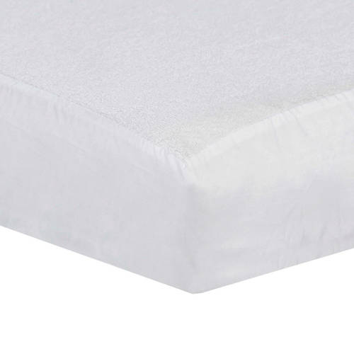ABZ badstof waterdichte wieg matrasbeschermer 75x95 cm Kindermolton Wit afbeelding
