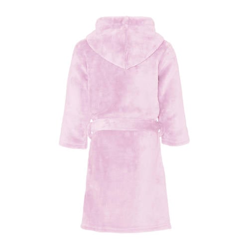 Playshoes fleece badjas lichtroze Meisjes Polyester Capuchon Effen