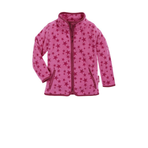 Playshoes fleece vest Stars met sterren roze/fuchsia Sterren - 104