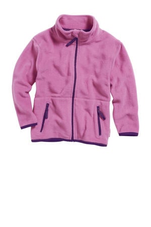 fleece vest roze/blauw
