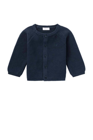 baby vest Naga van katoen donkerblauw