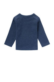 thumbnail: Noppies baby baby ribgebreide longsleeve Natal met katoen donkerblauw