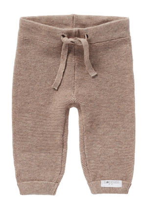 baby broek Grover van katoen taupe melange