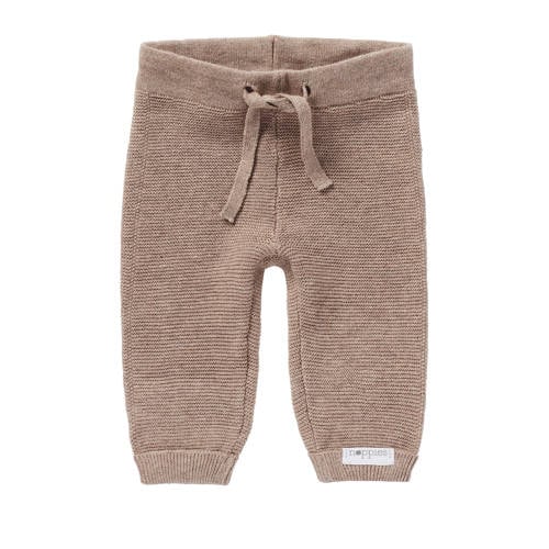 Noppies baby baby broek Grover van katoen taupe melange Bruin Gemêleerd - maat 62 afbeelding