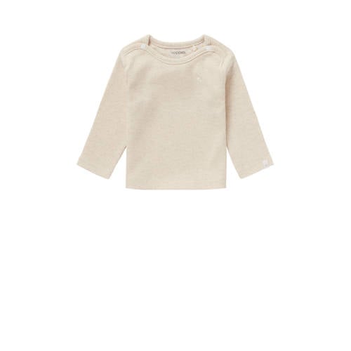 Noppies baby baby gemÃªleerde ribgebreide longsleeve Natal met katoen beige melange - maat 44 afbeelding