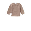 Noppies baby baby longsleeve Pino van katoen taupe melange