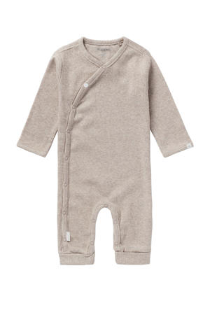 baby boxpak Nevis met borduursels taupe melange