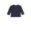 Dirkje baby longsleeve met katoen donkerblauw/wit