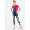 WE Fashion ribgebreid T-shirt met borduursels fuchsia