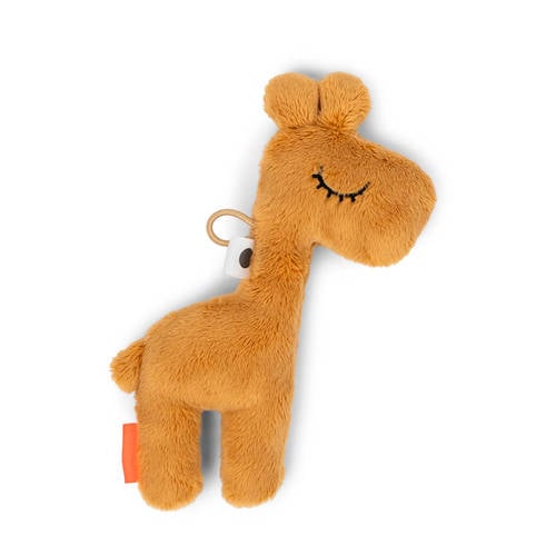 Done by Deer tiny raffi mustard activiteiten knuffel 12 cm Bruin