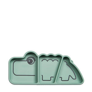 Siliconen Stick & Stay snackbord Croco - Groen