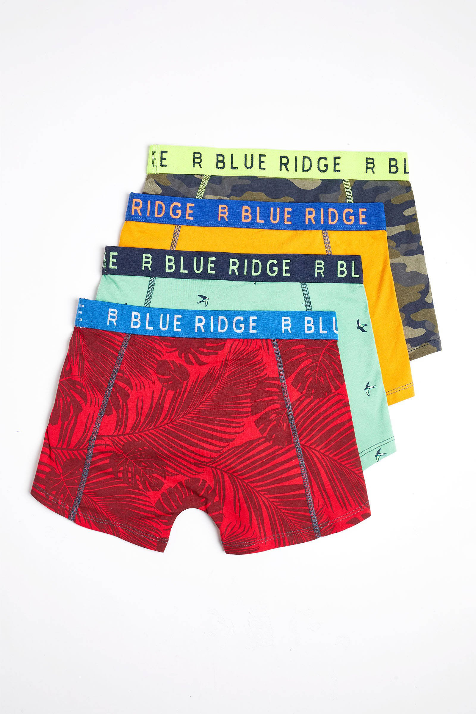 WE Fashion Blue Ridge boxershort set van 4 multi kleertjes