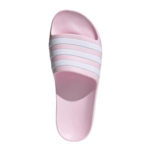 Adilette Aqua badslippers roze/wit