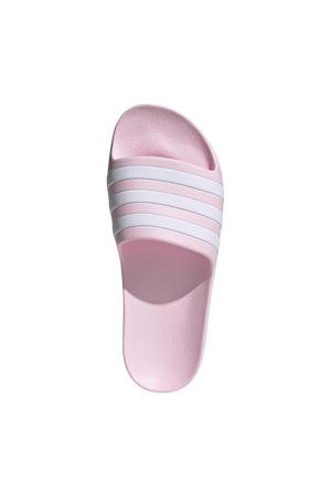 Adilette Aqua badslippers roze/wit