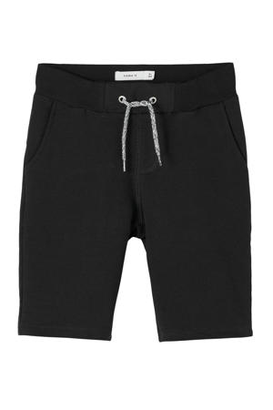 slim fit sweatshort Honk met katoen zwart
