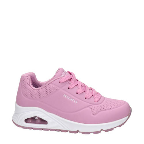 Skechers Uno sneakers roze Meisjes Imitatieleer