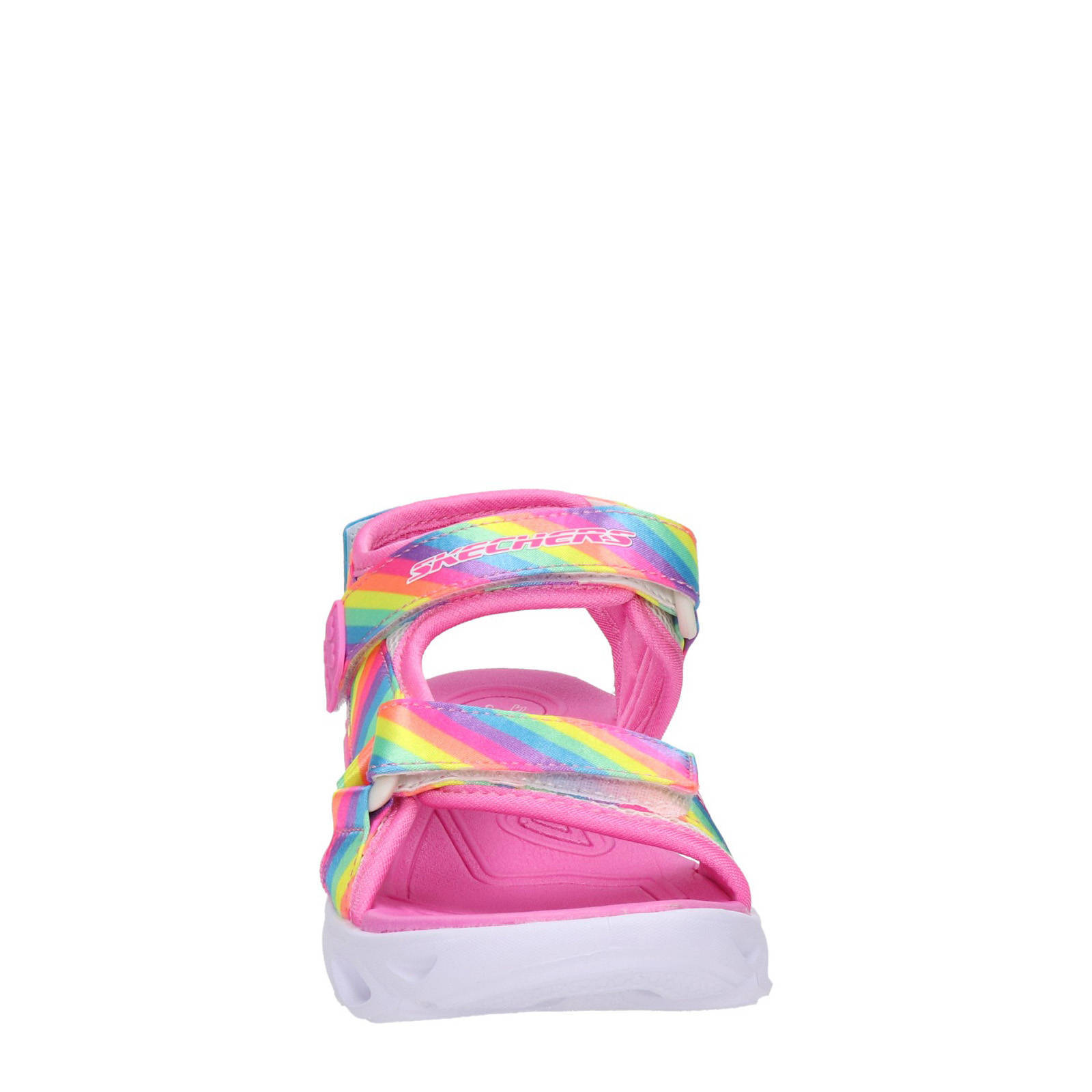 Skechers Hypno Splash sandalen met lichtjes roze multi kleertjes